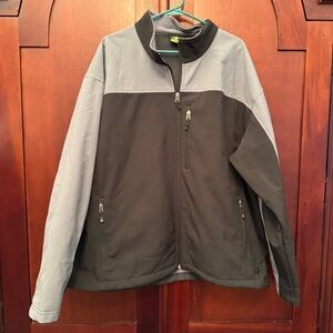 Nordictrack Men's Long Sleeve Full Zip‎ Jacket Collared Black Gray Size XXL